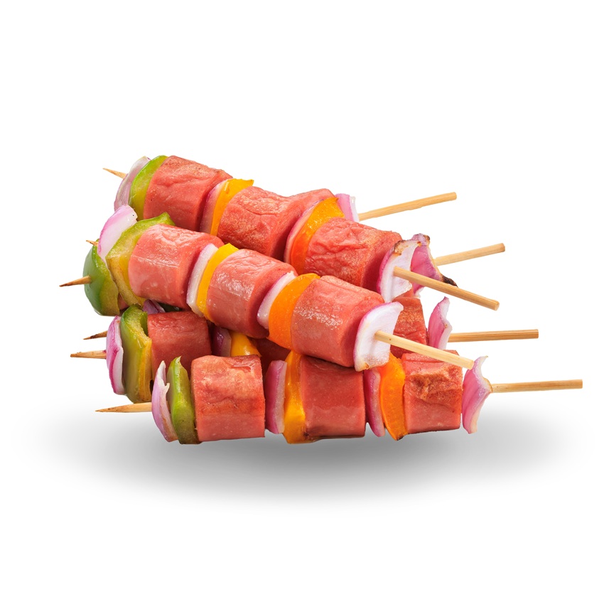 Brochetas con Salchicha San Antonio