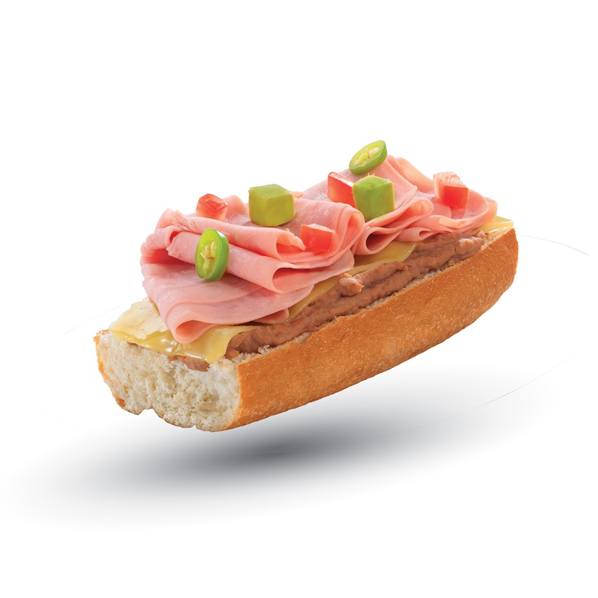 Molletes con Jamón San Antonio